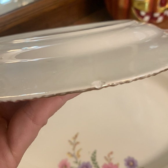 Homer Laughlin Virginia Rose Serving Platter Dinner Plate & Bread Plate - Picture 5 of 9